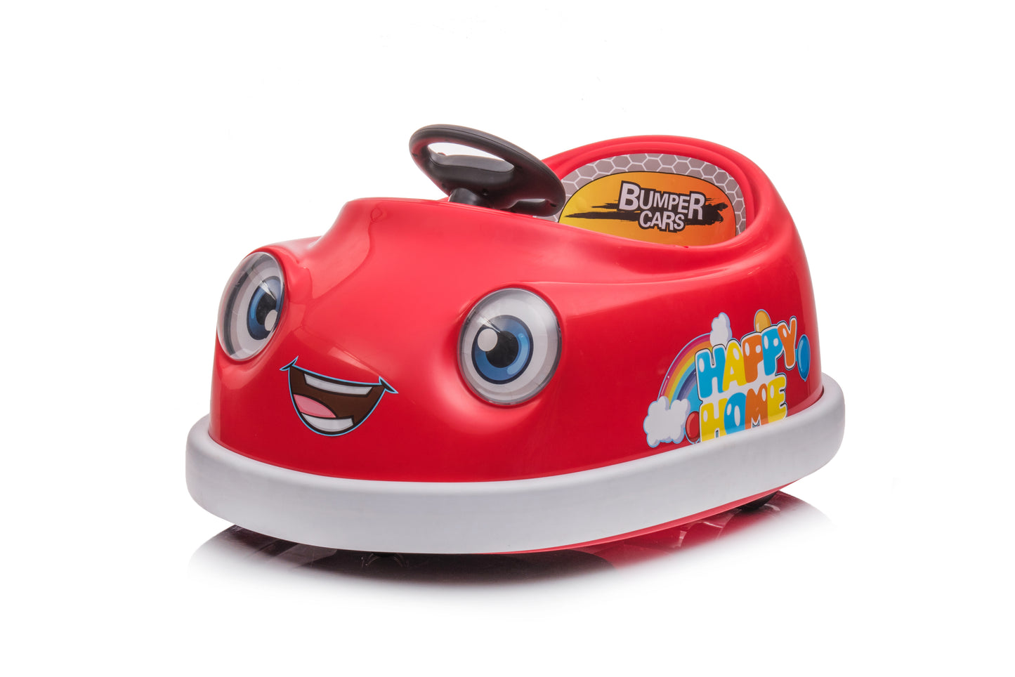 Bumper Car for Kids 1-6 Years Old Children's Electric Car with Pushrod Dinner Plate Music Rocking Horse Mode